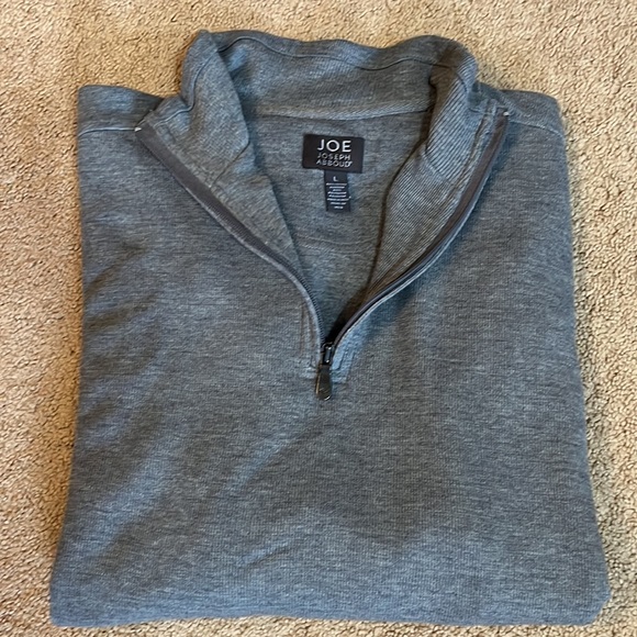 Joe Joseph Abboud 1/4 zip gray sweater L - Picture 1 of 5